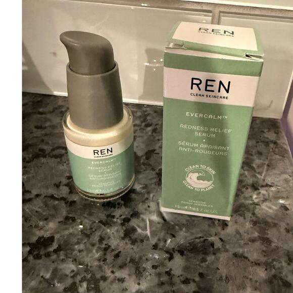 New REN Clean Skincare Evercalm Redness Relief Facial Serum FREE GIFT INCLUDED - Picture 2 of 5